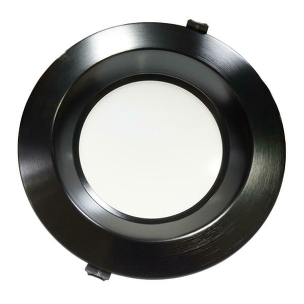 Nicor Lighting 8 in. Trim for CLR8 Downlight, Black CLR8-TR-BK